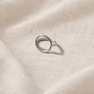 Brass open-circle chunky ring bold sculptural design